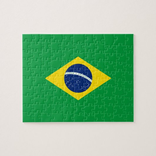 Braziliaanse vlag legpuzzel (Horizontaal)
