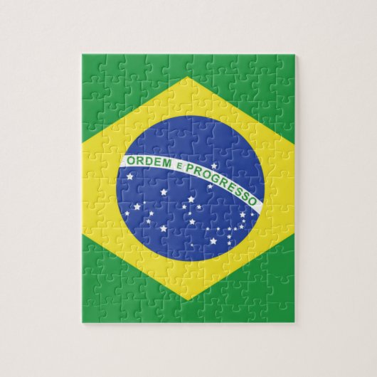 Braziliaanse vlag legpuzzel (Verticaal)