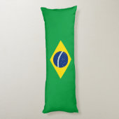 Braziliaanse vlag lichaamskussen (Achterkant (Verticaal))