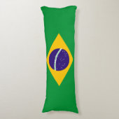 Braziliaanse vlag lichaamskussen (Voorkant Verticaal)