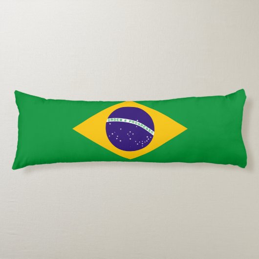 Braziliaanse vlag lichaamskussen (Voorkant)