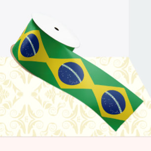 Braziliaanse Vlag lint, Braziliaanse patriotten /  Satijnen Lint