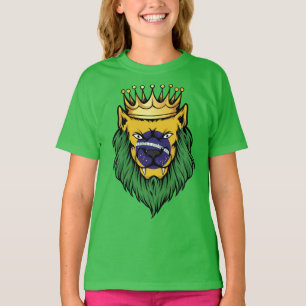 Braziliaanse vlag Lion King T-shirt