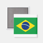 Braziliaanse vlag magneet (Voorkant / Achterkant)