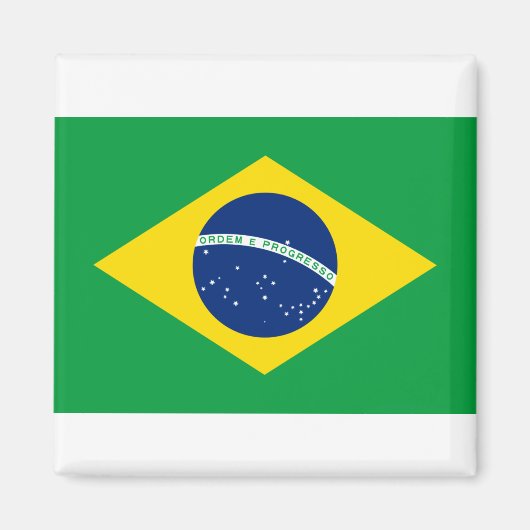Braziliaanse vlag magneet (Voorkant)