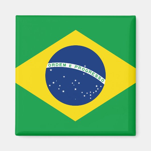 Braziliaanse vlag magneet (Voorkant)