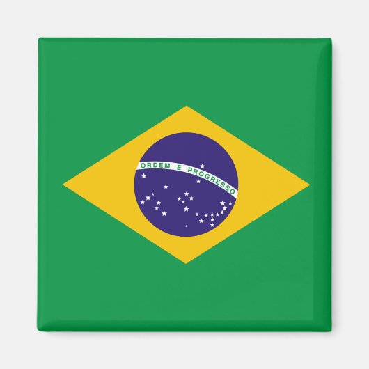 Braziliaanse vlag magneet (Voorkant)