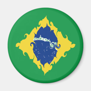 Braziliaanse vlag magneet