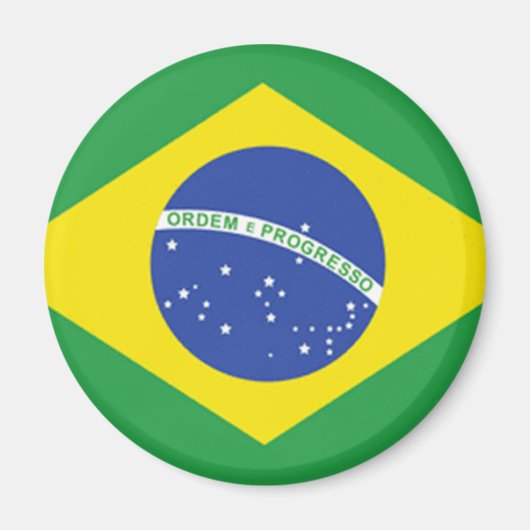 Braziliaanse vlag magneet (Voorkant)