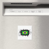 Braziliaanse vlag magneet (Insitu (Vaatwasser))