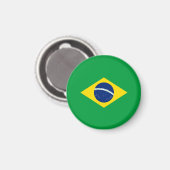 Braziliaanse vlag magneet (Voorkant / Achterkant)