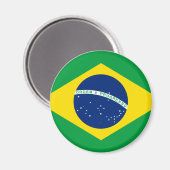Braziliaanse vlag Magnet (Voorkant / Achterkant)