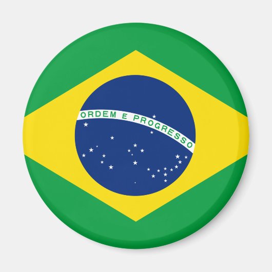 Braziliaanse vlag Magnet (Voorkant)