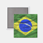 Braziliaanse vlag Magnet (Voorkant / Achterkant)