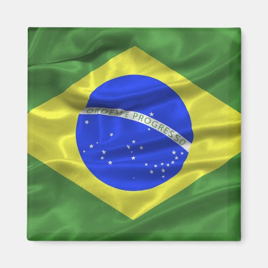 Braziliaanse vlag Magnet (Voorkant)