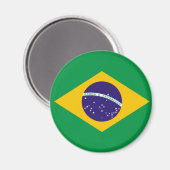 Braziliaanse vlag Magnet (Voorkant / Achterkant)