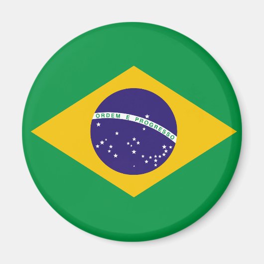 Braziliaanse vlag Magnet (Voorkant)