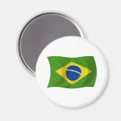 Braziliaanse vlag Magnet (Voorkant / Achterkant)