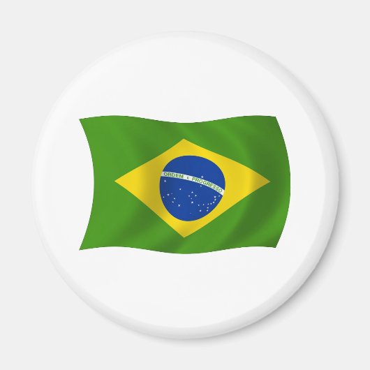 Braziliaanse vlag Magnet (Voorkant)