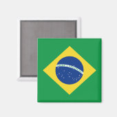Braziliaanse vlag Magnet (Voorkant / Achterkant)