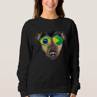 Braziliaanse Vlag Manchester Terrier Hond Brazilië Trui