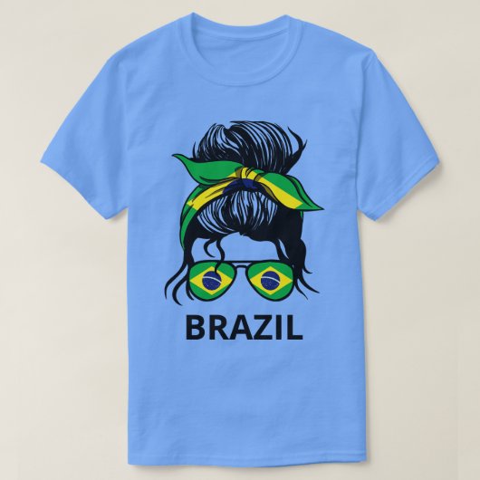 Braziliaanse Vlag met Bun I T-shirt (Design voorkant)