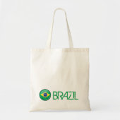 Braziliaanse vlag met een kleine ronde tote bag (Voorkant)