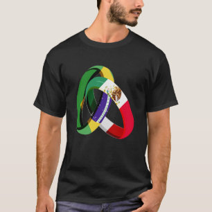 Braziliaanse vlag Mexico Grown Ring Marriage Weduw T-shirt