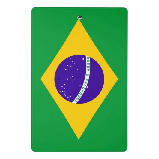 Braziliaanse vlag mini klembord (Achterkant)