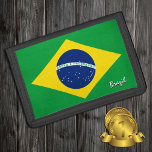 Braziliaanse vlag mode, Braziliaanse patriotten /  Drievoud Portemonnee<br><div class="desc">WALLETS: mode van Brazilië en Braziliaanse vlag - hou van mijn land,  reiscadeaus,  verjaardag van opa,  nationale patriotten / sportfans</div>