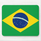 Braziliaanse vlag Mousepad Muismat (Voorkant)
