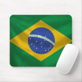 Braziliaanse vlag Mousepad Muismat (Met muis)
