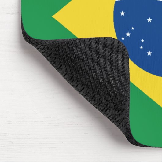 Braziliaanse vlag Mousepad Muismat (Hoek)