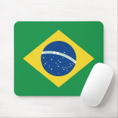 Braziliaanse vlag Mousepad Muismat (Met muis)