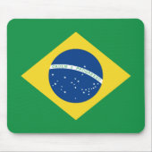 Braziliaanse vlag Mousepad Muismat (Voorkant)