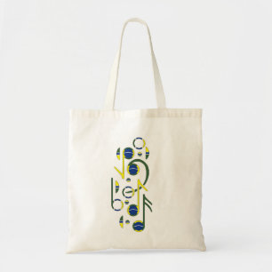 Braziliaanse vlag Musical Canvas tas