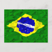 Braziliaanse vlag neergestort briefkaart (Voorkant)