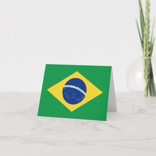 Braziliaanse Vlag Notitiekaart (Voorkant)