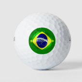 Braziliaanse Vlag Ontwerp Golfballen (Voorkant)