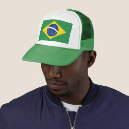 Braziliaanse Vlag Patriotische Trots Festival Mode Trucker Pet