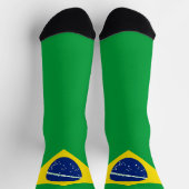Braziliaanse vlag - patriottische Braziliaanse nat Sokken (Top)