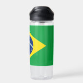 Braziliaanse vlag - patriottische Braziliaanse nat Waterfles (Achterkant)
