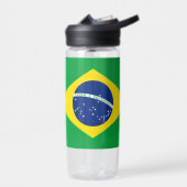 Braziliaanse vlag - patriottische Braziliaanse nat Waterfles (Links)