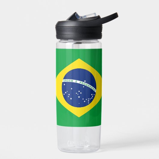 Braziliaanse vlag - patriottische Braziliaanse nat Waterfles (Links)