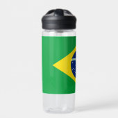Braziliaanse vlag - patriottische Braziliaanse nat Waterfles (Voorkant)