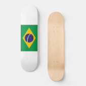 Braziliaanse vlag persoonlijk skateboard (Voorkant)