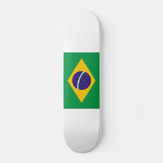 Braziliaanse vlag persoonlijk skateboard (Voorkant)