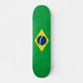 Braziliaanse vlag persoonlijk skateboard (Voorkant)
