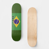Braziliaanse vlag persoonlijk skateboard (Voorkant)