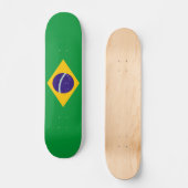 Braziliaanse vlag persoonlijk skateboard (Voorkant)